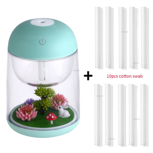 Mini LED Mist Forest Transparent Humidifier