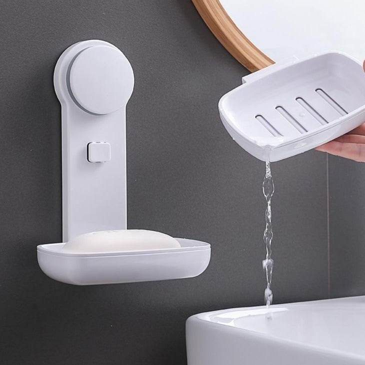 Wall Mounted Bathroom Soap Holder Drainer