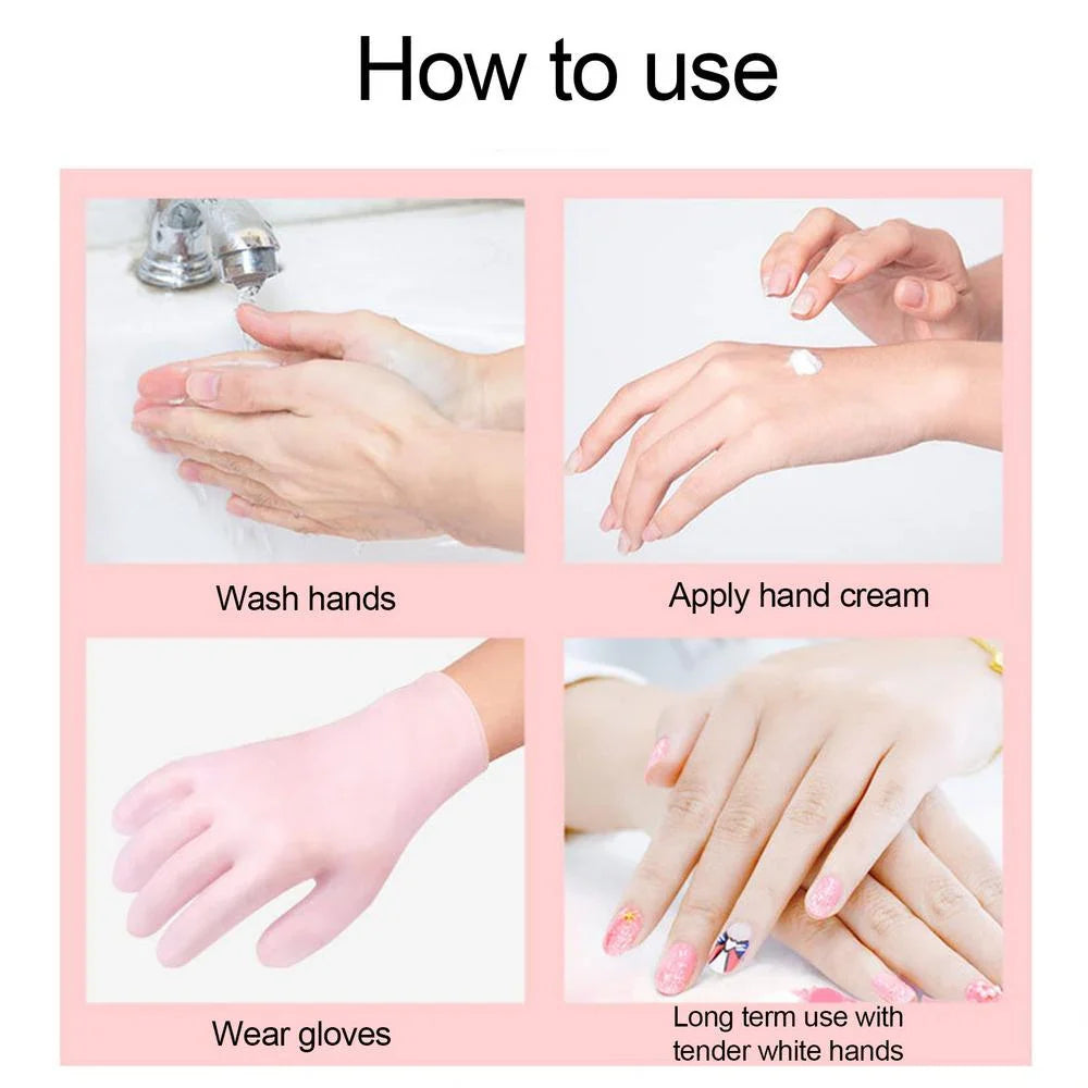 Waterproof Aqua Care Silicone Spa Gloves