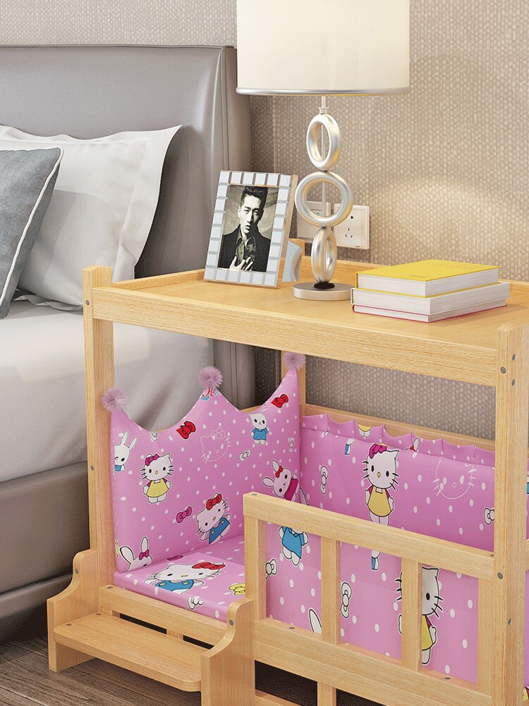 Furry Friend Detachable Pet Wooden Table Bed