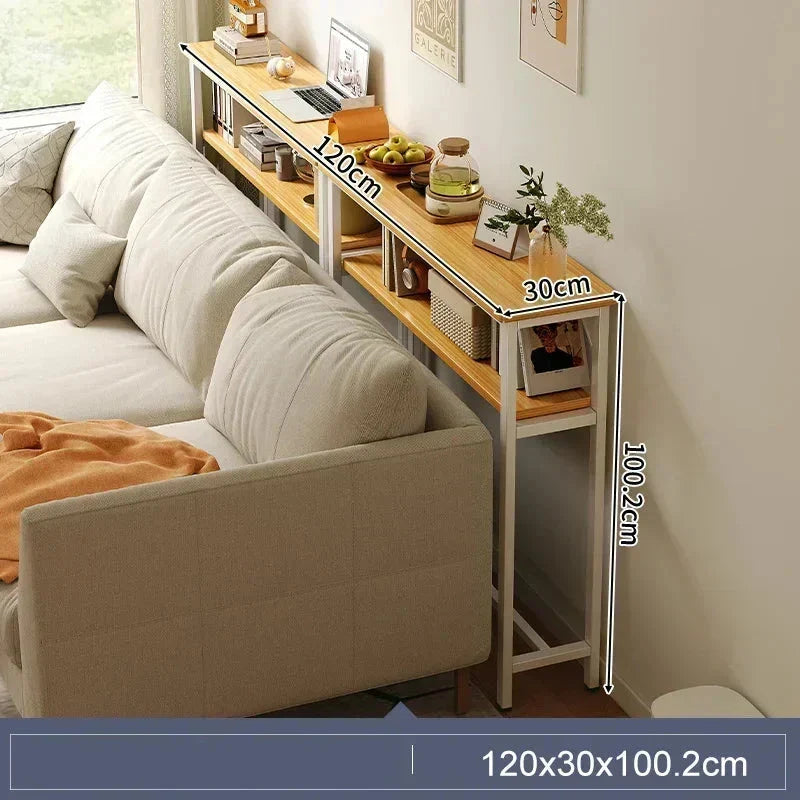 Sofa Gap Table Narrow Modern Space-Saving Table