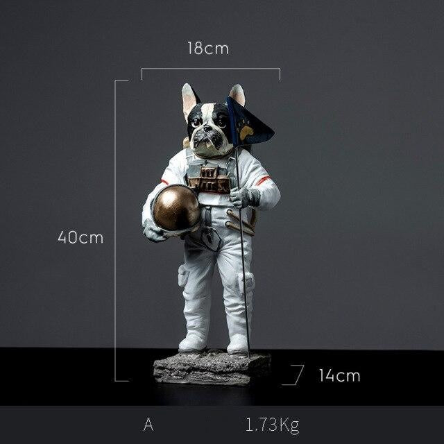 Modern Dog Astronaut Resin Figurine