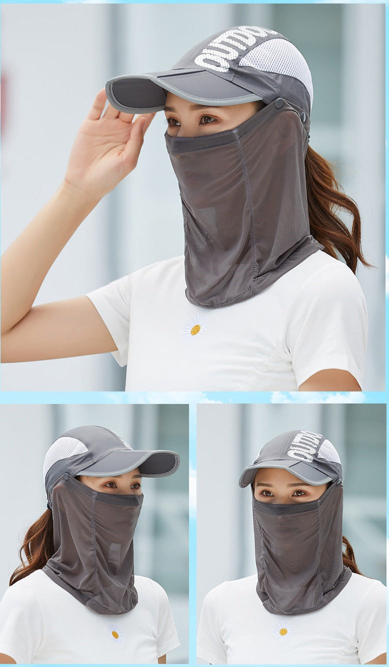 Anti-Ultraviolet Outdoor Breathable Summer Mask Hat