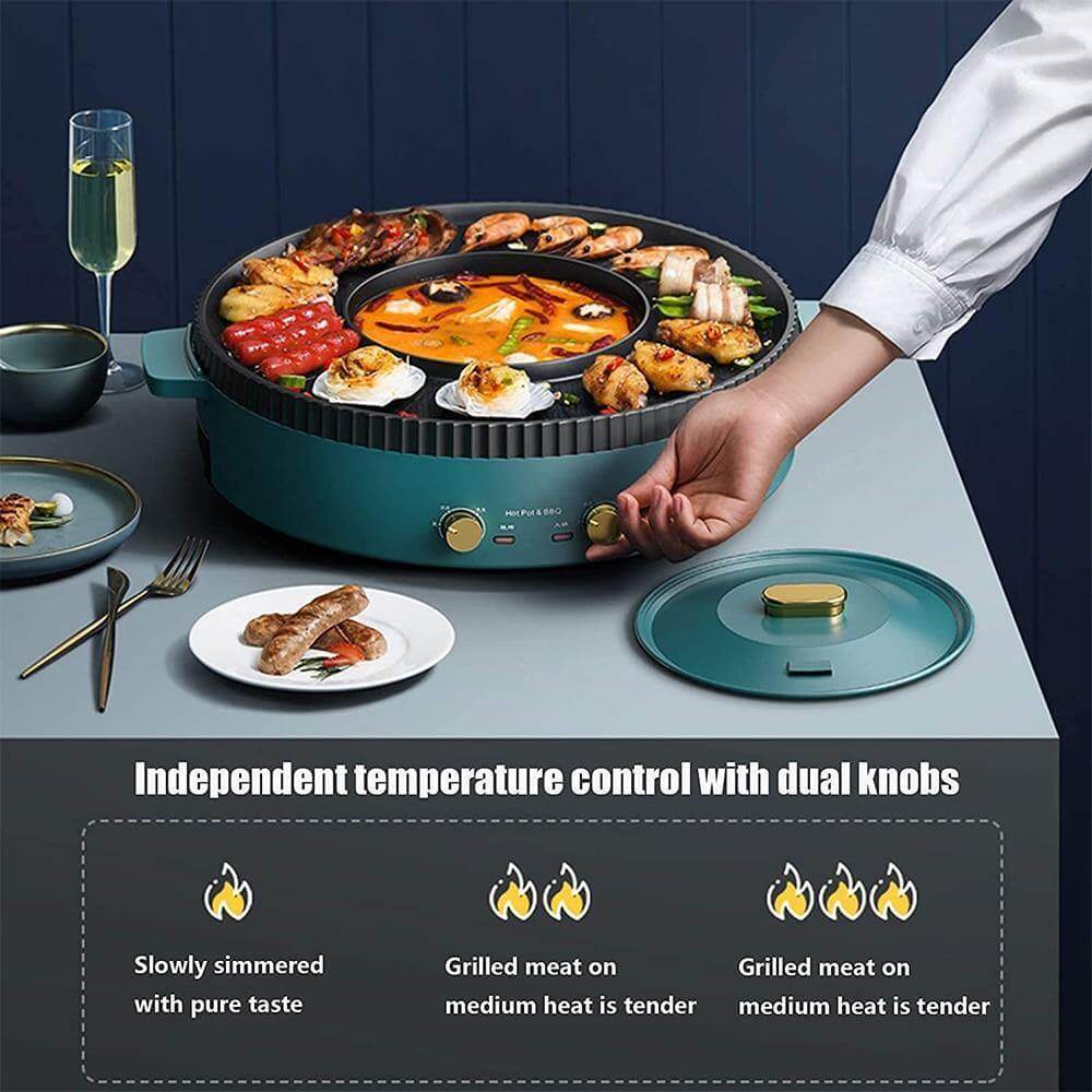 Korean Style Non-stick Smokeless Electric Barbecue Grill