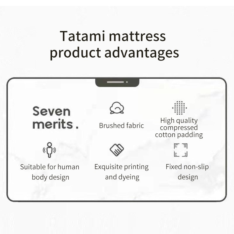 Tatami Multi-Layer Soft Comfortable Foldable Mattress