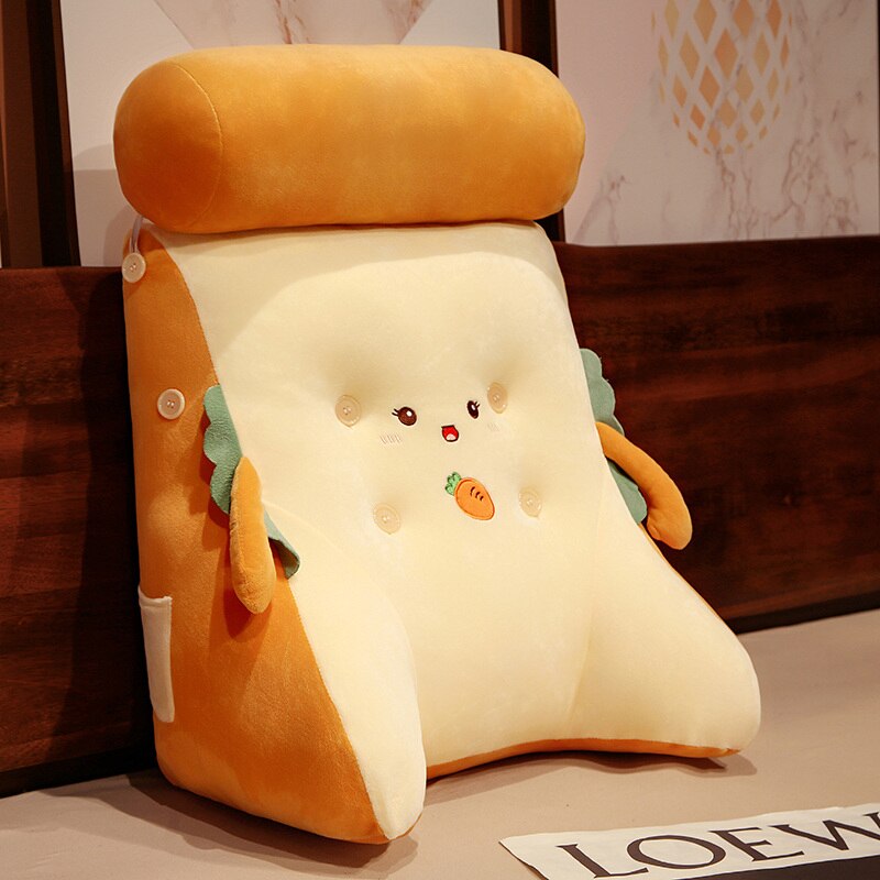 Cozzy Cuddles Toast Bread Plush Seat Pillows