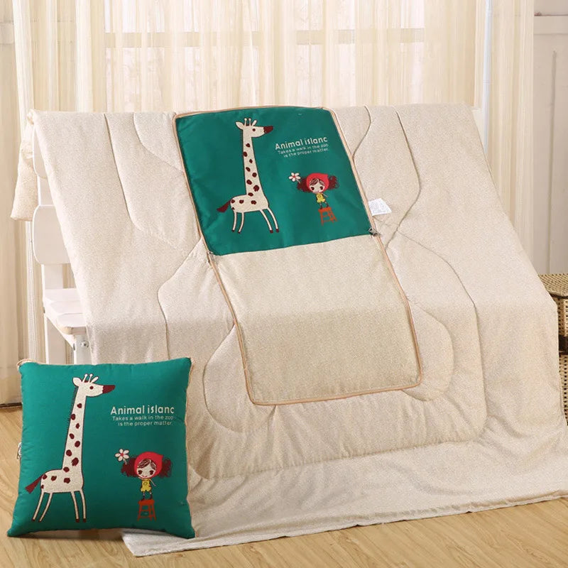 Cozy Convertible Pillow Quilt Combo Blanket