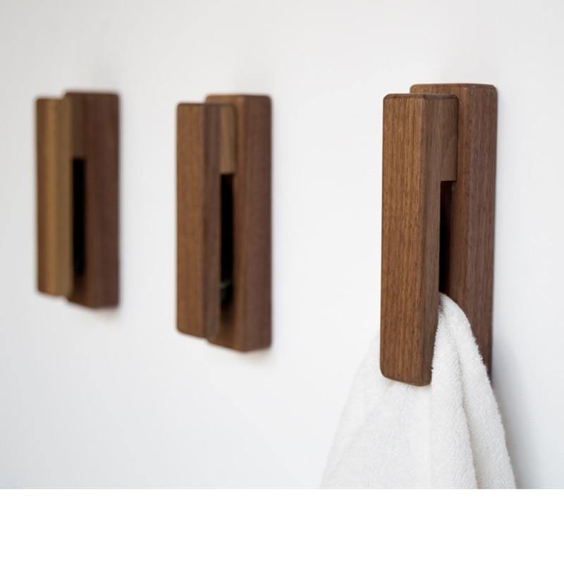 Rustic Wood Towel Clothes Hanger