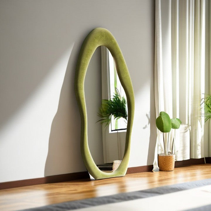 Wavy-Curvy-Asymmetrical Irregular Large Mirror