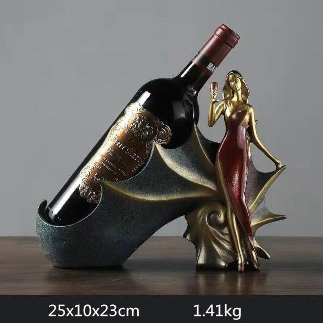 Modern Family Figurines Wine Holder