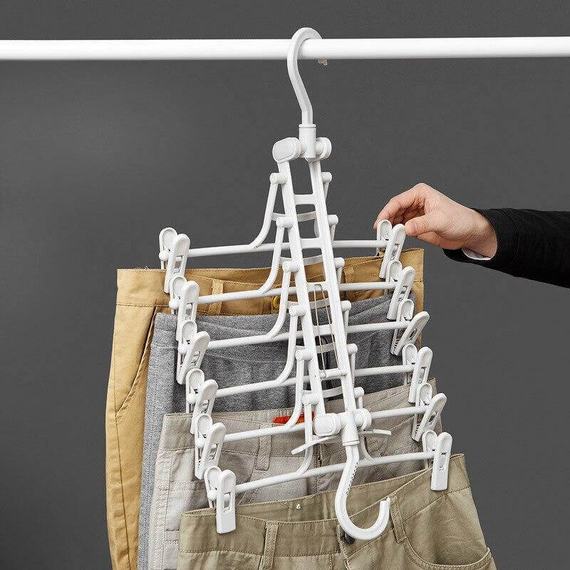 Foldable Non Slip Easy Storage Smart Clothes Hanger