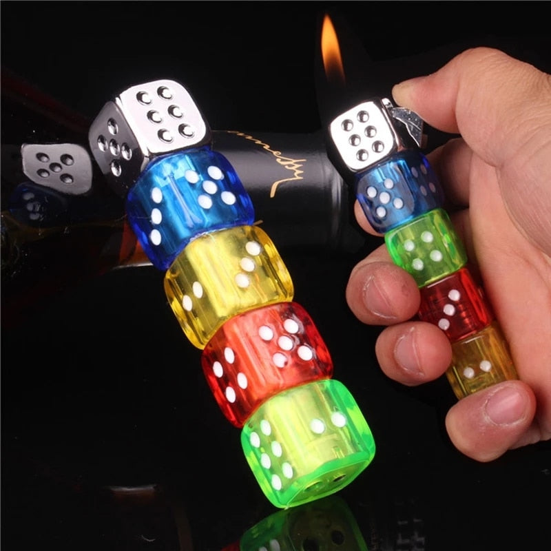 Rotatable Glowing Dice Lighter