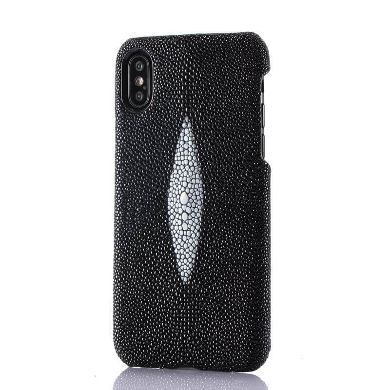 Fashion Pearl Fish Skin Leather Iphone X Case