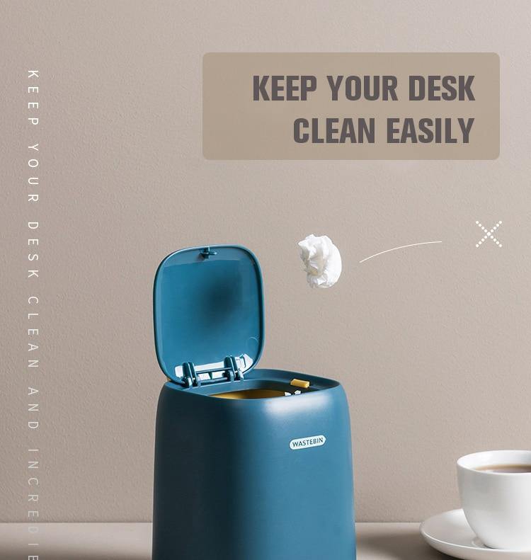 Mini Desktop Portable Trash Can