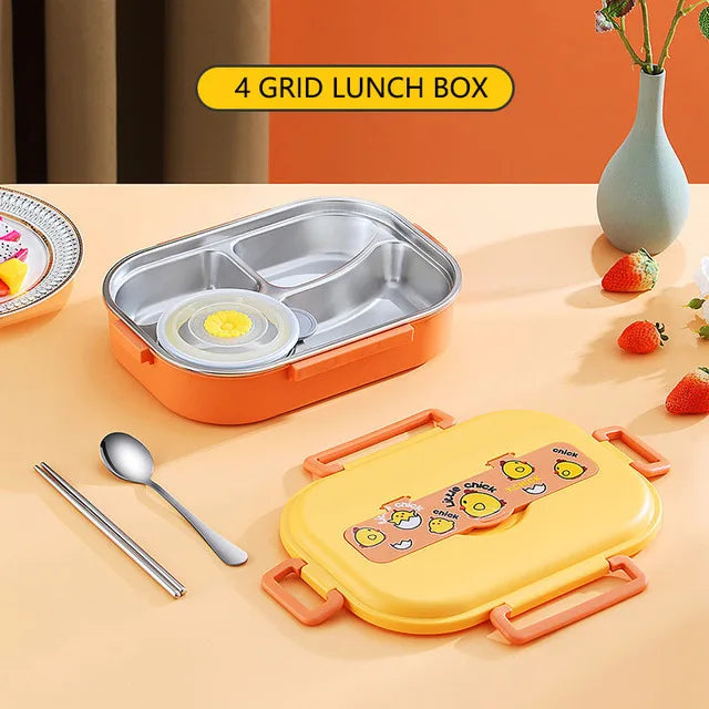 Insulated Divider Stainless Steel Lunchbox Set