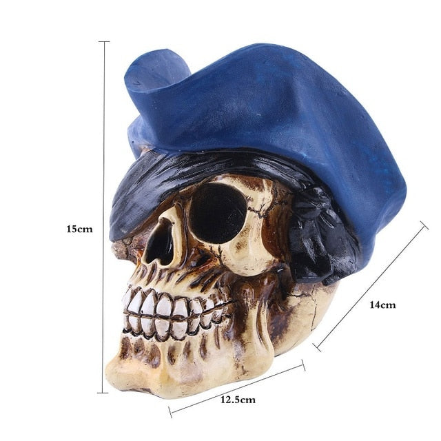 Skull Resin Skeleton Halloween Decoration