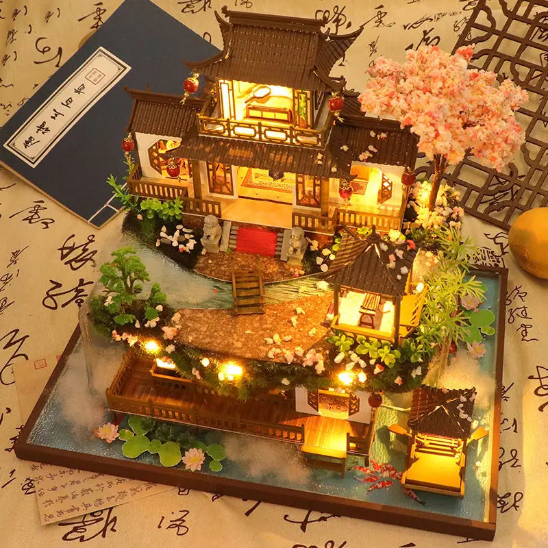 DIY Wooden Chinese Ancient Casa Miniature Building Kit