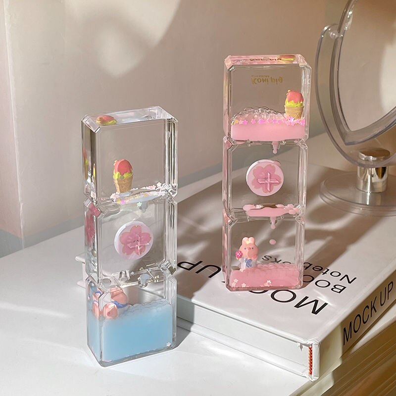 Mini Cartoons Creative Liquid Hourglass