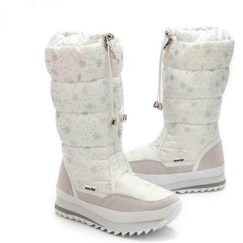 Long Sleeve Plush Warm Winter Boots for Women