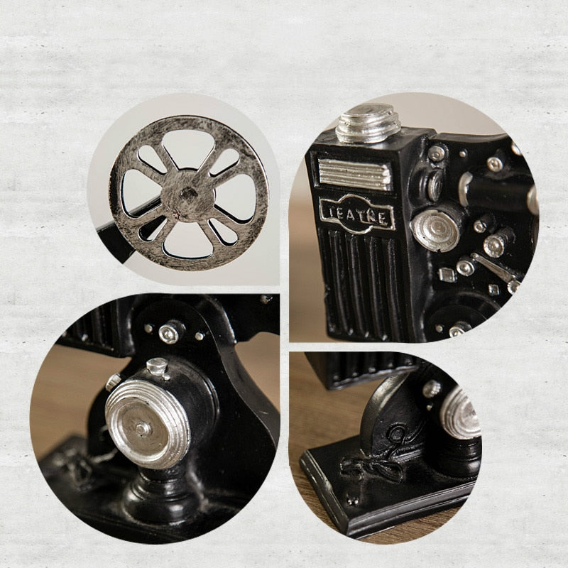 Vintage Style Old-fashioned Artificial Film Player Telephone Camera Projector