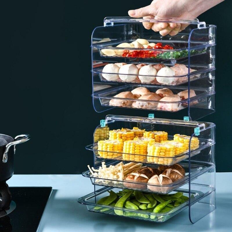 Multi-Layer Stackable Kitchen Storage Rack