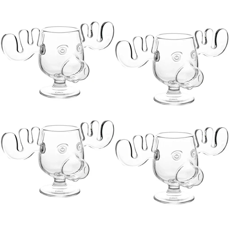 Nordic Antler Novelty Drinking Glass