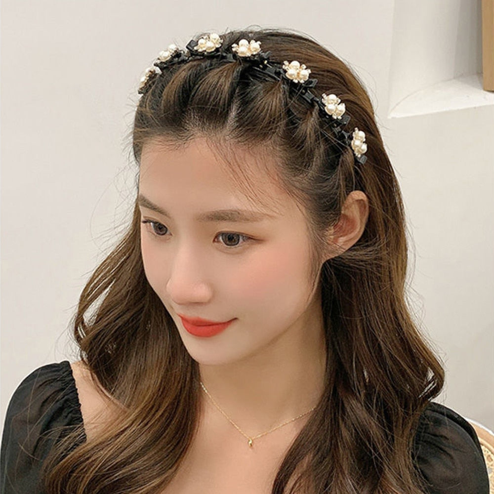 Double Bangs Butterfly Clip Headband