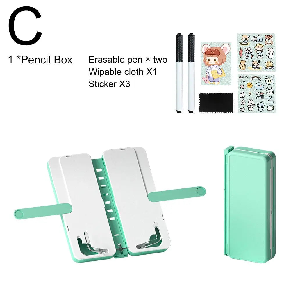 Note Keeper Foldable Book Holder Pencil Box