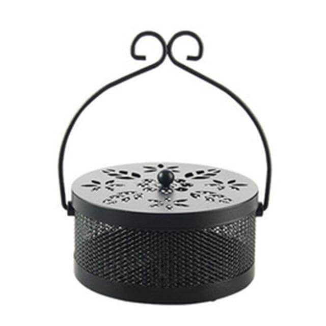 Iron Metal Hollow Decorative Mosquito Incense Box