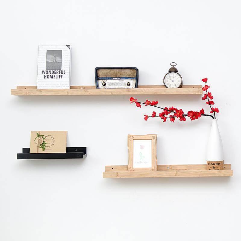 Cute Bamboo Solid Wood Shelf