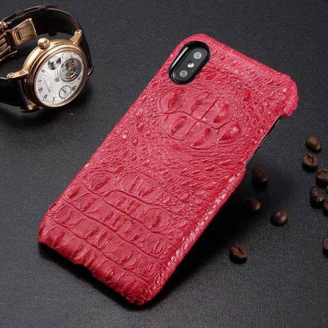 5 colors New Crocodile Pattern Real Natural Cow Skin Genuine Leather for iphoneX