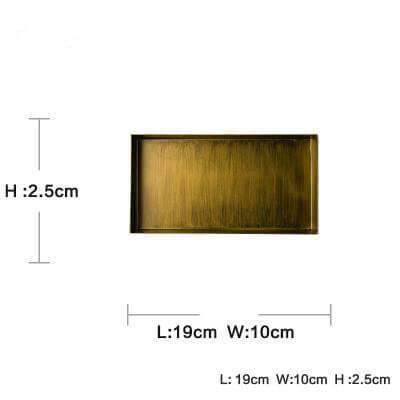 Luxury Gold Color Metal Serving Trays