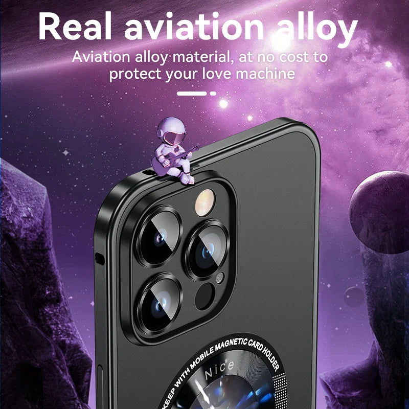 Magnetic Power Safety Metal Phone Case