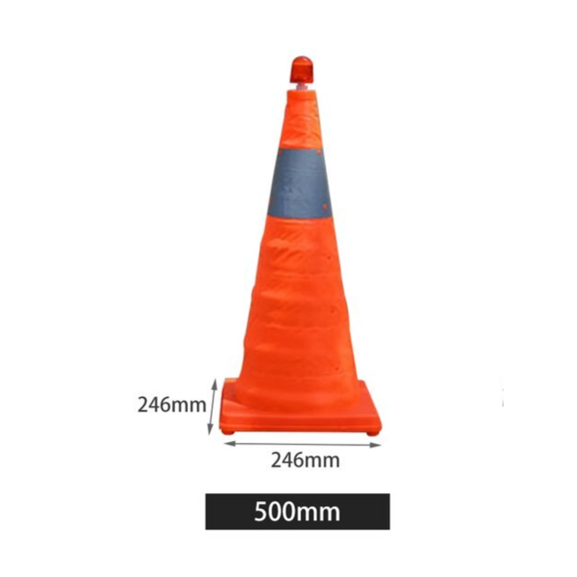 Foldable Reflective Traffic Cone Warning Light