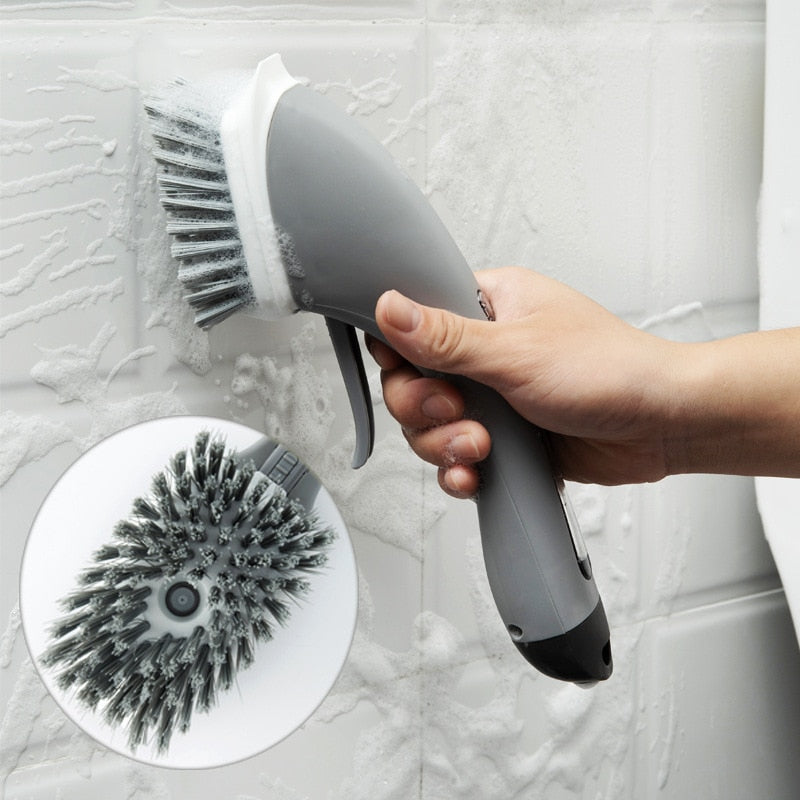 Multi-function Liquid Dispenser Cleaning Brush