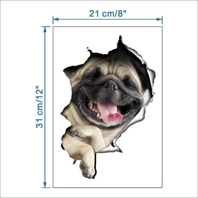 3D  Pet Wall and Bathroom Stickers