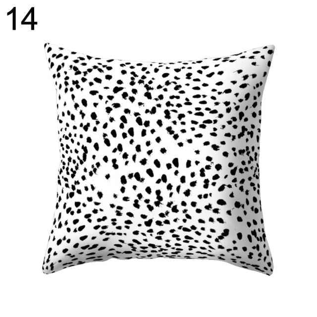 Black and White Design Geometric Home Pillow Cases