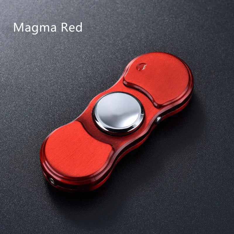 Metal Rechargeable Colorful Light Fidget Spinner Lighter