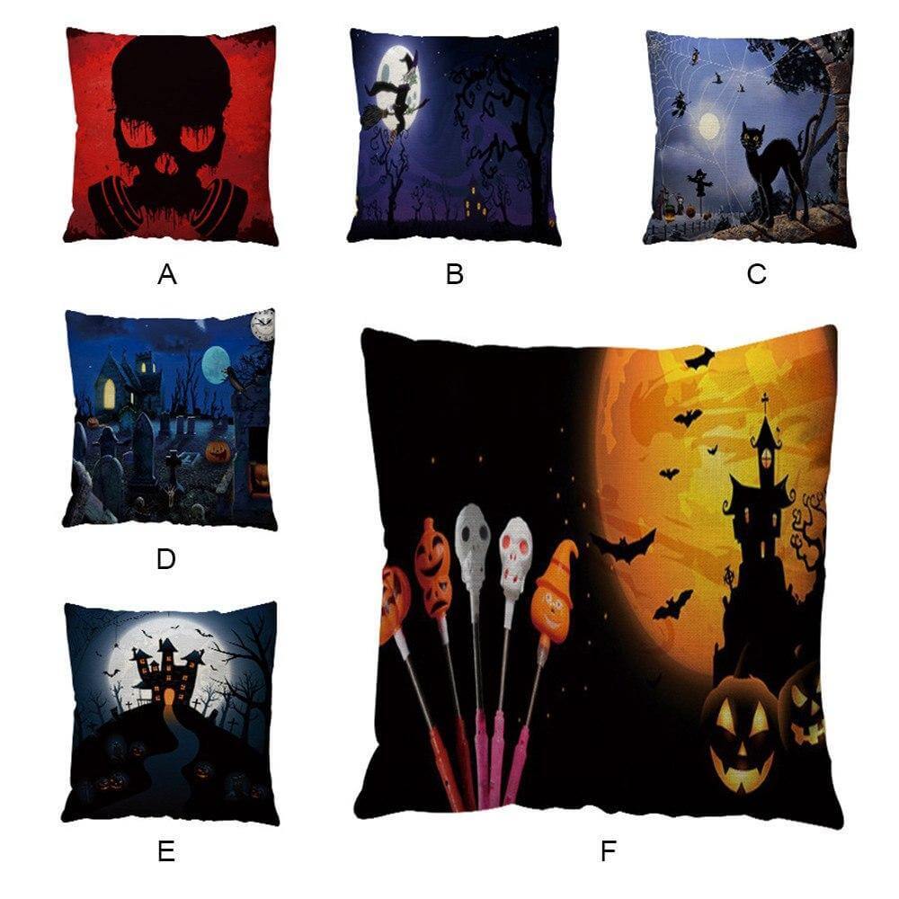 Decorative Scary Pumpkin Halloween Pillow Cases