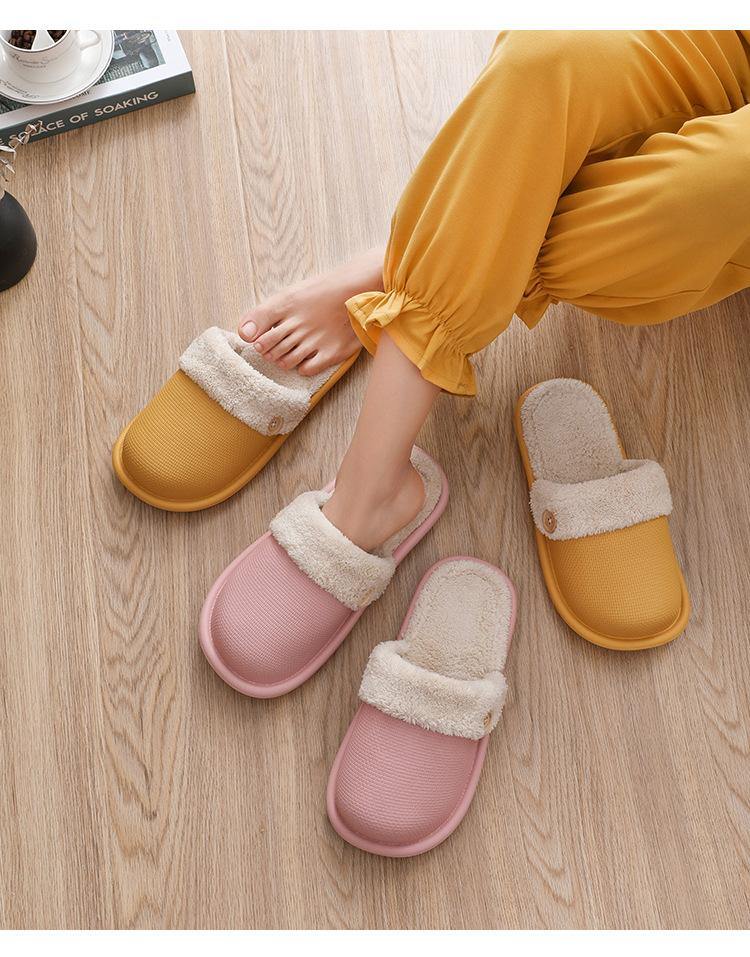 Lightweight Washable Comfy Plush Slippers