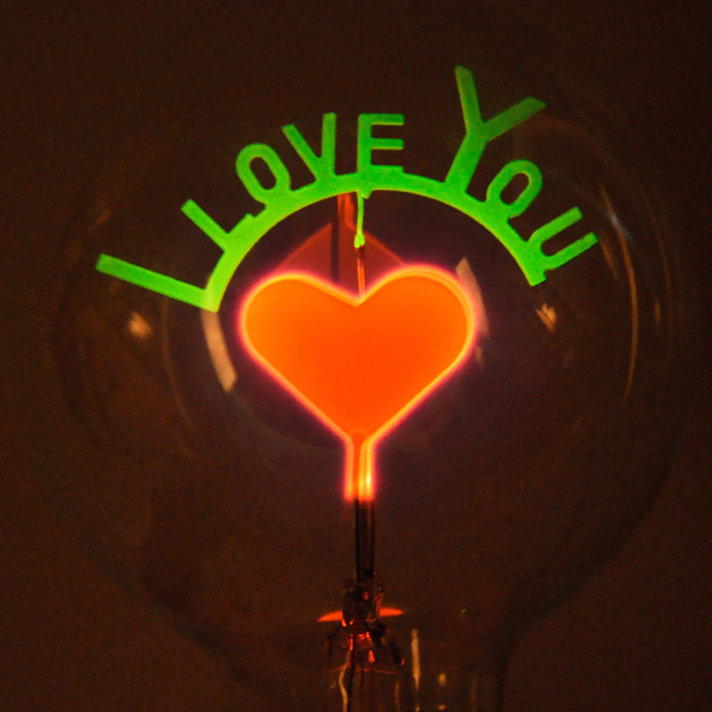 Decorative Vintage Edison Bulb Love Lamp