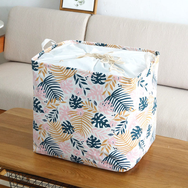 Large Capacity Cotton Foldable Laundry Basket