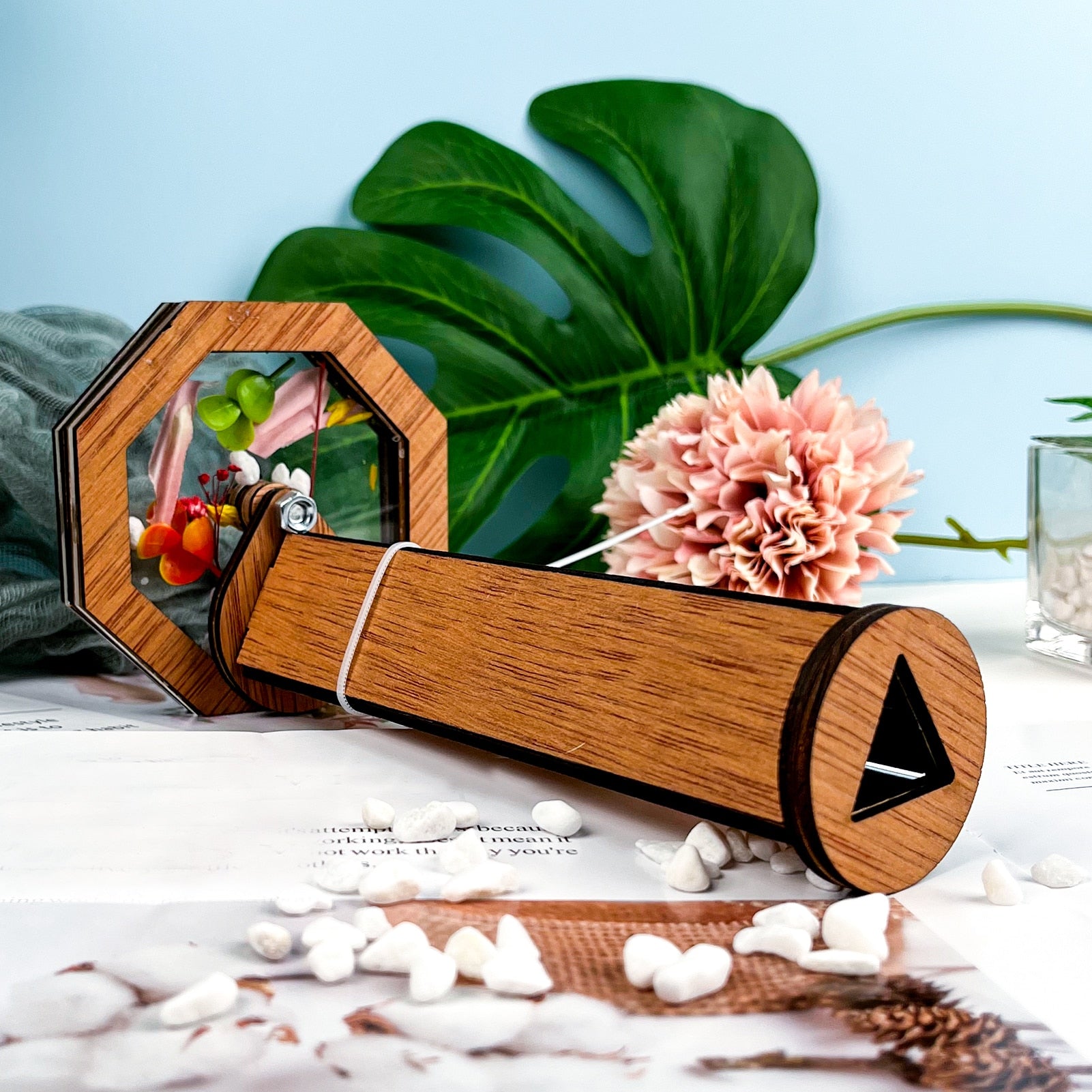 Wooden DIY Kids Kaleidoscope Toy