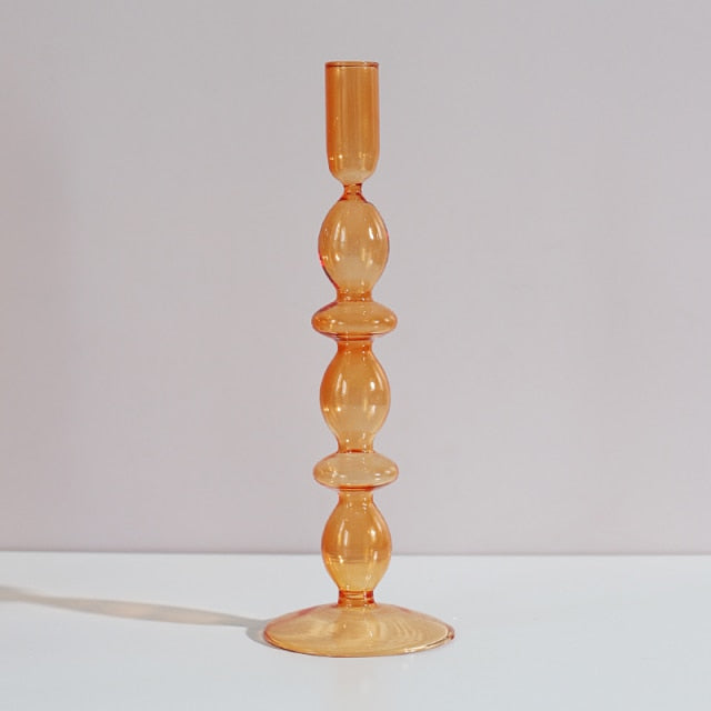 Nordic Stylish Bubble Glass Candle Holder