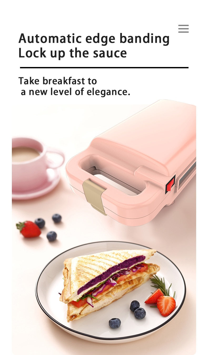 Electric Sandwich Toaster Waffle Maker