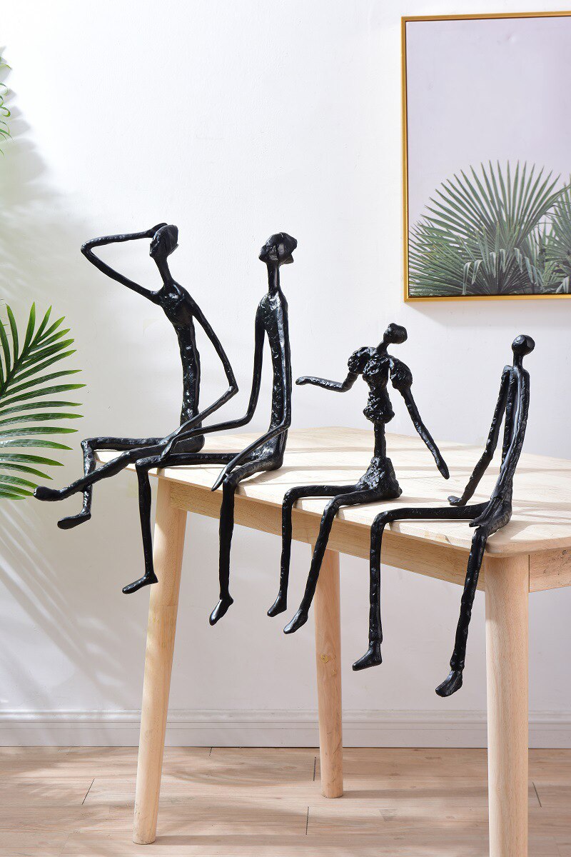 Modern Abstract Metal Home Decor Figures