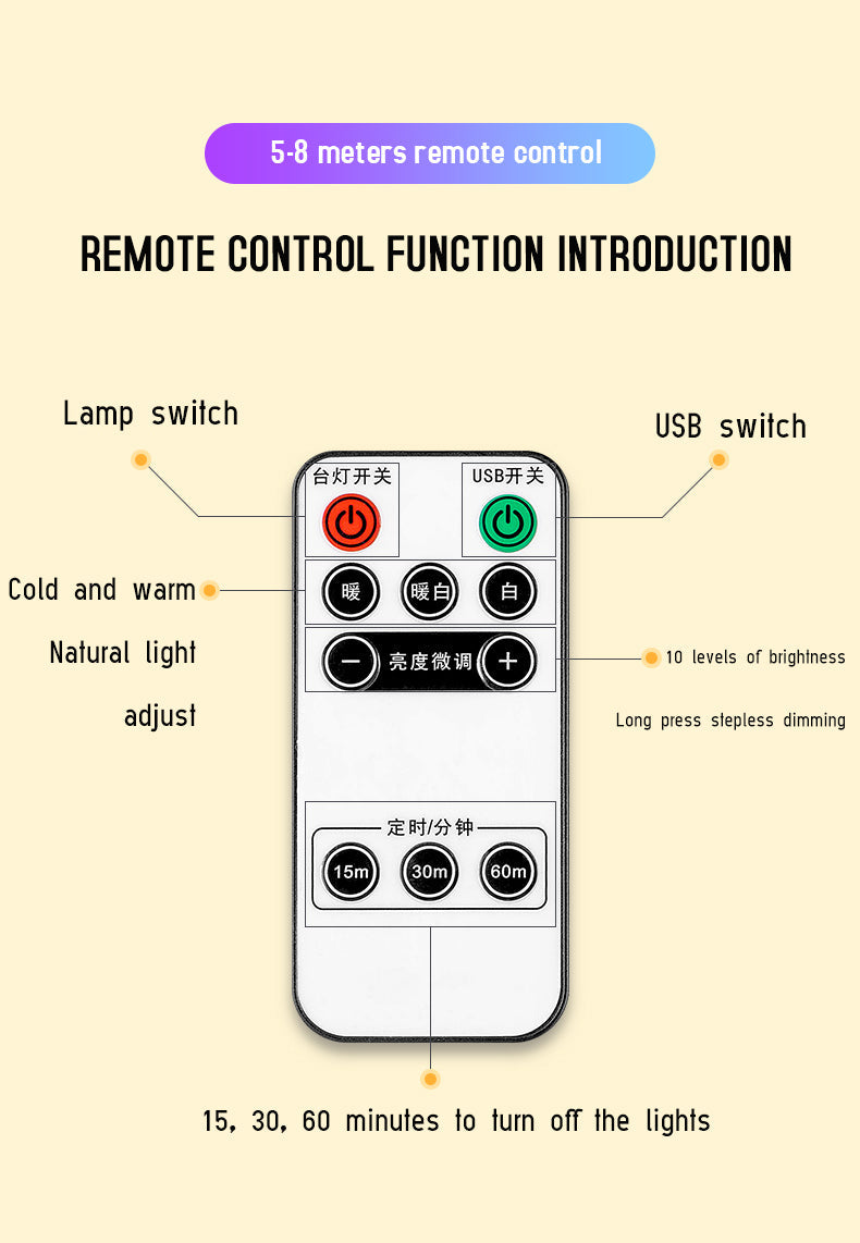 Remote Control Luminous Night Light