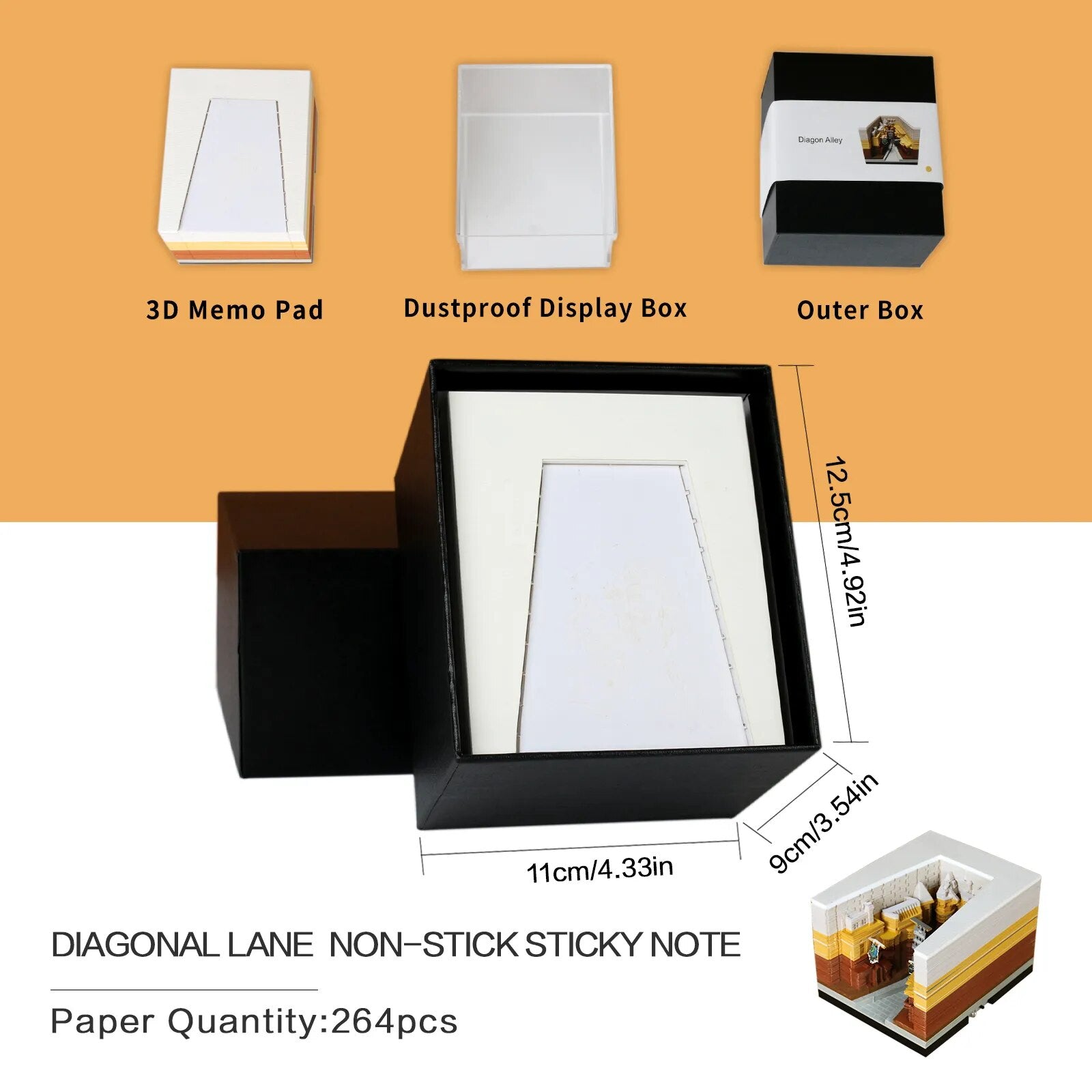 3D Illuminated Memo Pad