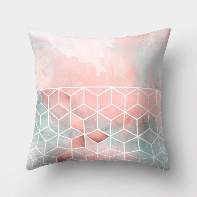 Square Decorative Geometric Striped Pillow Cases