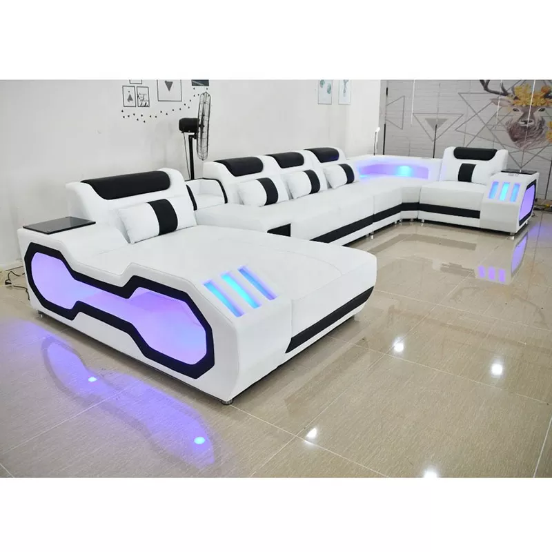 Futuristic Hyper-Lounge Grand Living Sofa Set